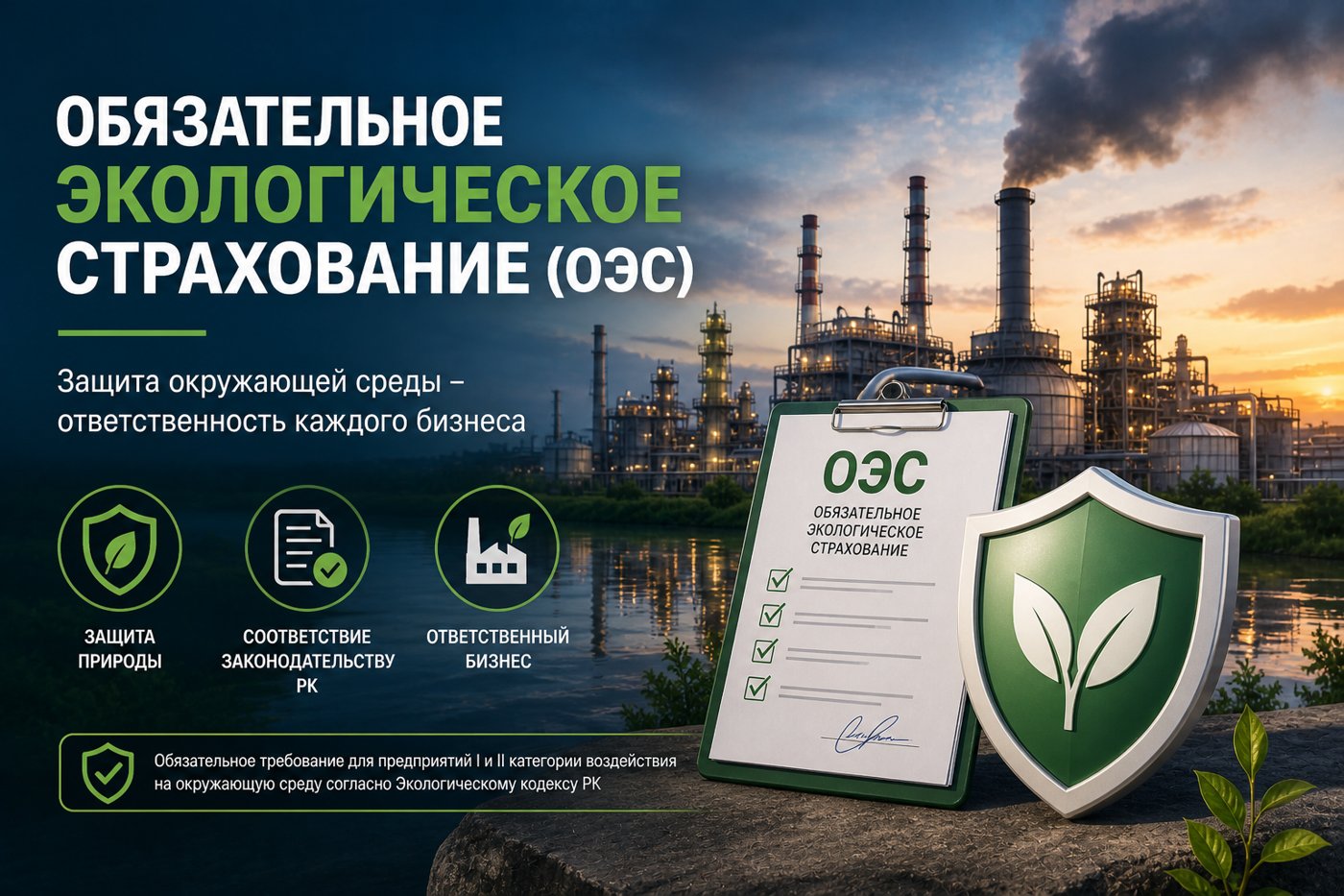 Обязательное экологическое страхование в Казахстане (ОЭС)